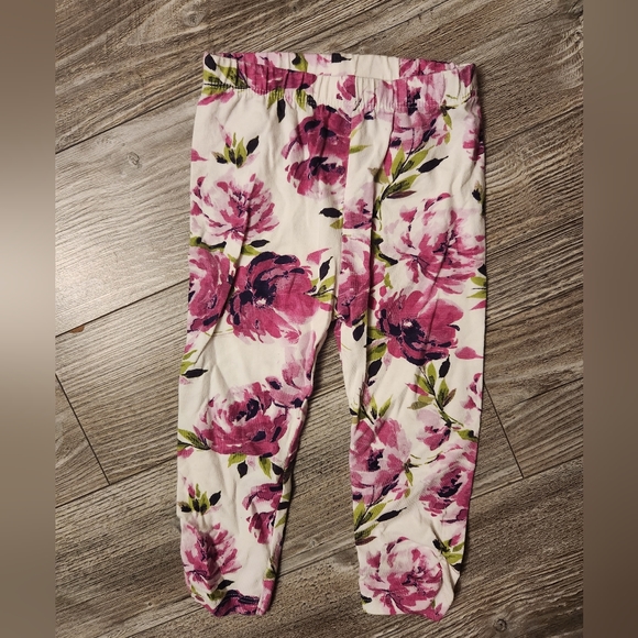 12-18M Purple Floral Onsie & Leggings 2 pc Set - Picture 3 of 5